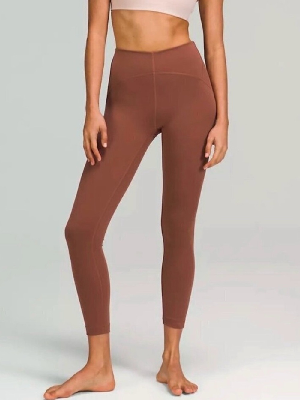 Lululemon InStill‎ Tight Size 10 Ancient Copper SmoothCover Pilates Sporty Yoga